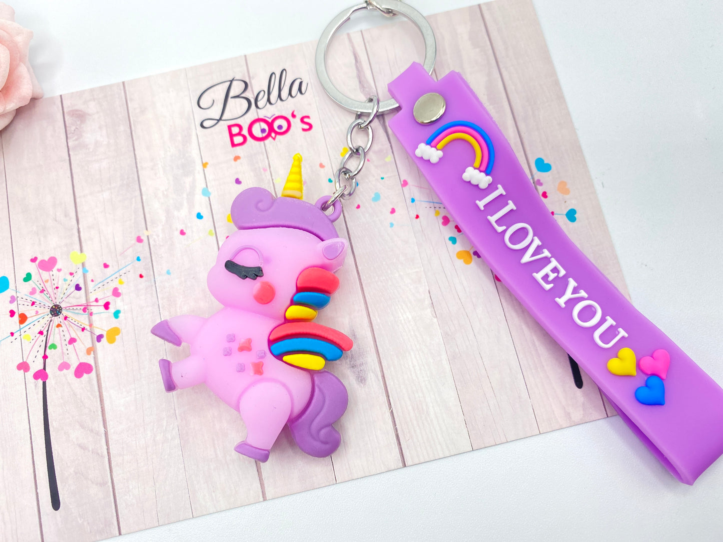 I Love You Unicorn Keyring