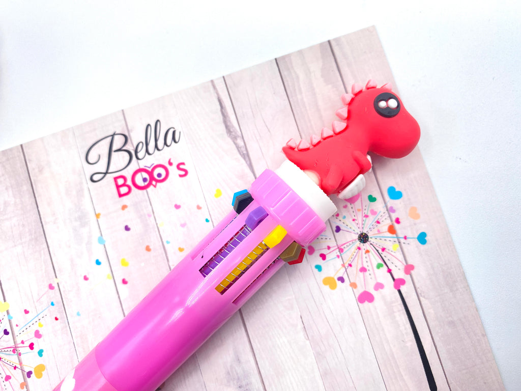 Pink Dino Pen Stationary