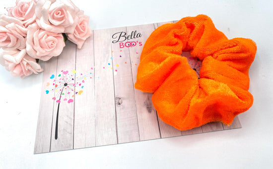 Orange Soft Hair Scrunchie