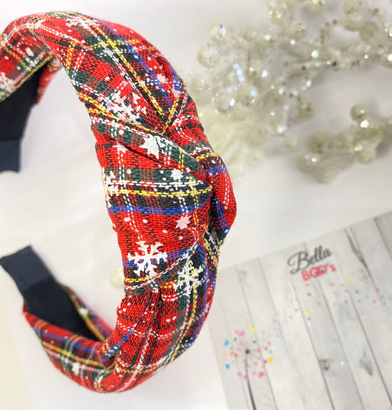 Christmas Tartan Hair Band