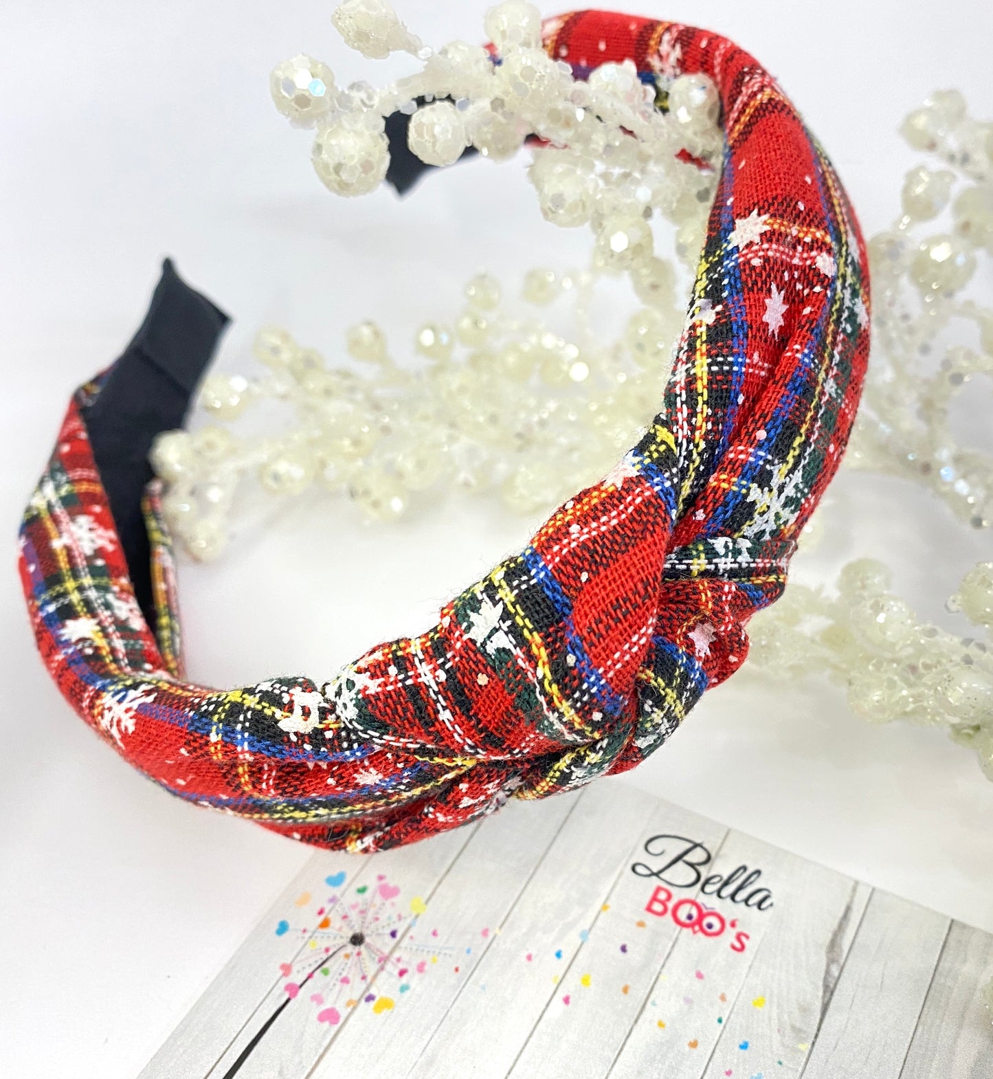 Christmas Tartan Hair Band