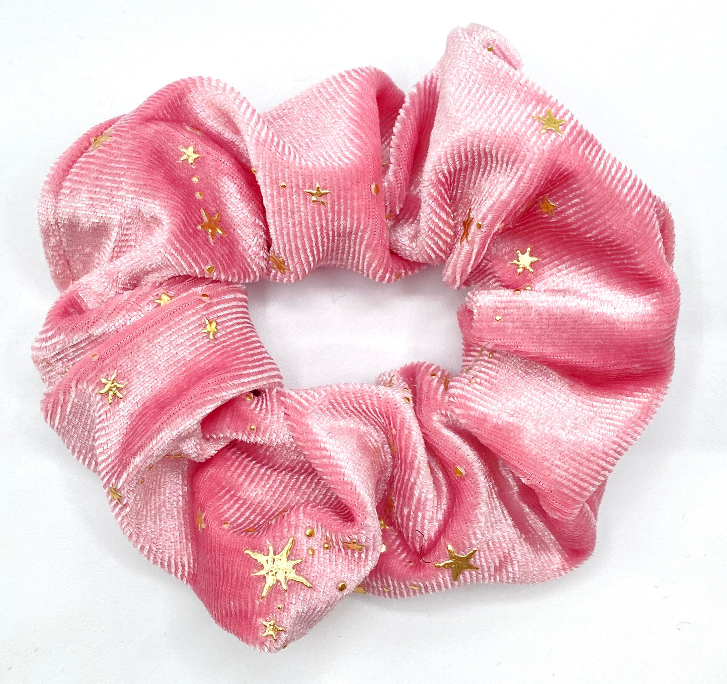 Baby Pink Velour Star Scrunchie