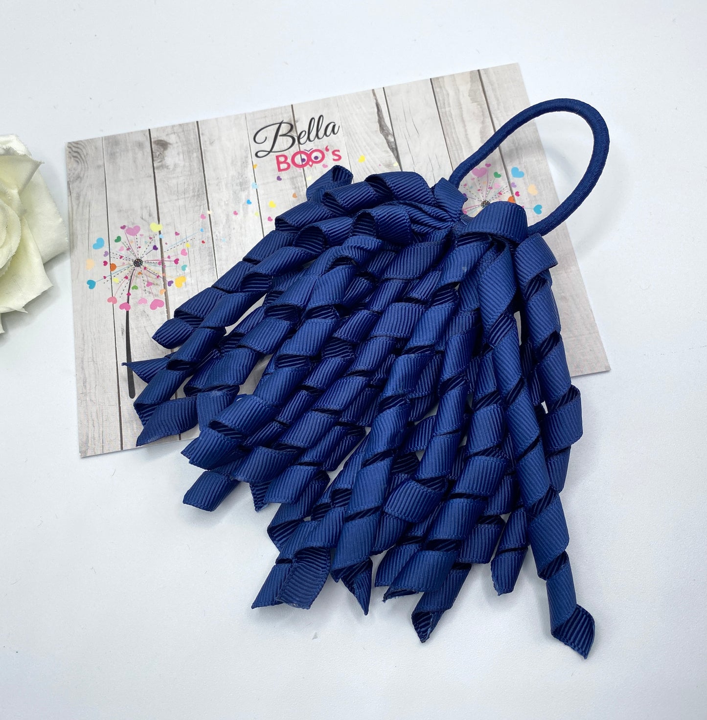 Load image into Gallery viewer, Navy Blue Korker Hair Bobble
