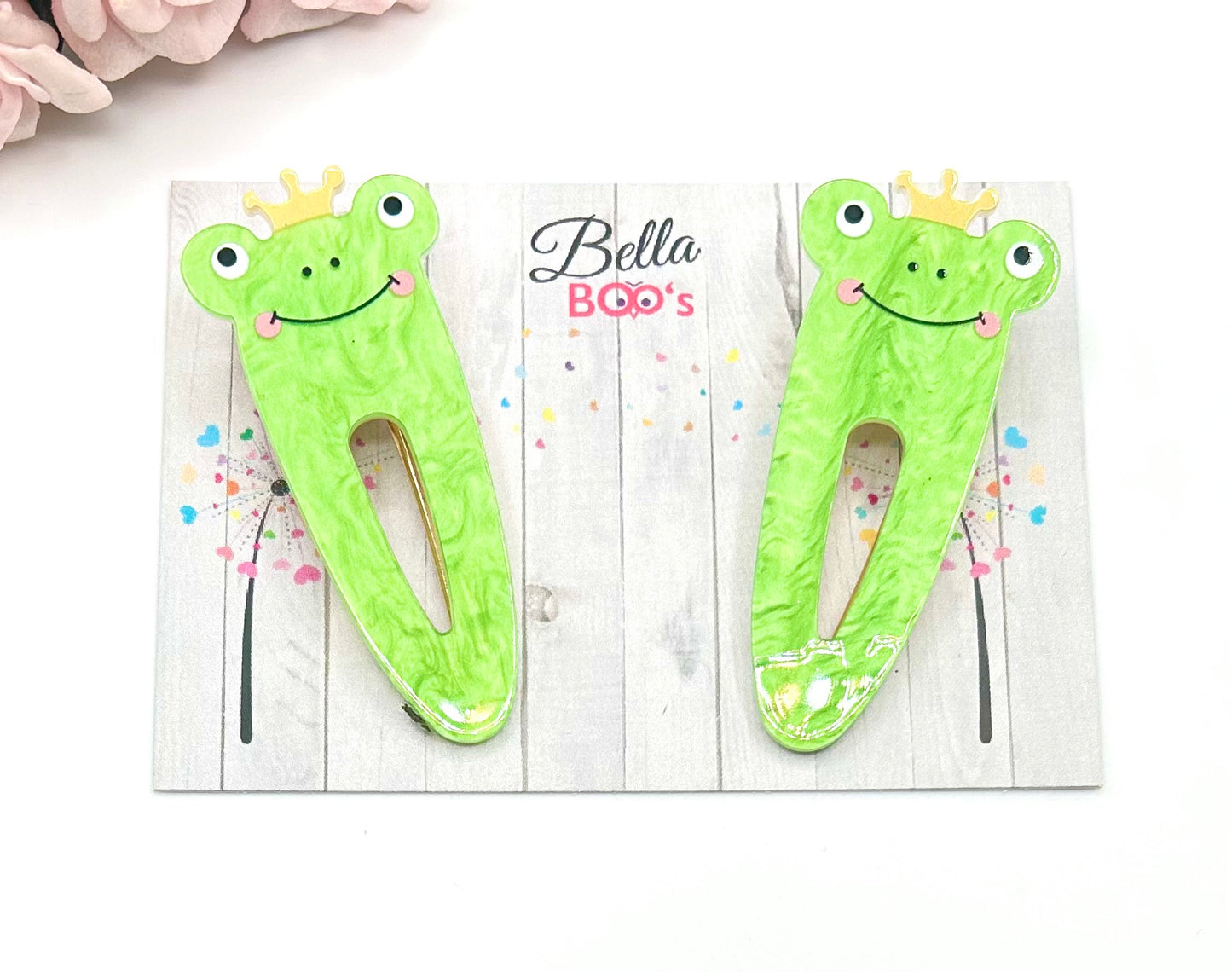 Load image into Gallery viewer, Frog Hair Clip Set
