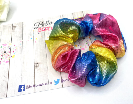 Sparkly Rainbow Scrunchie