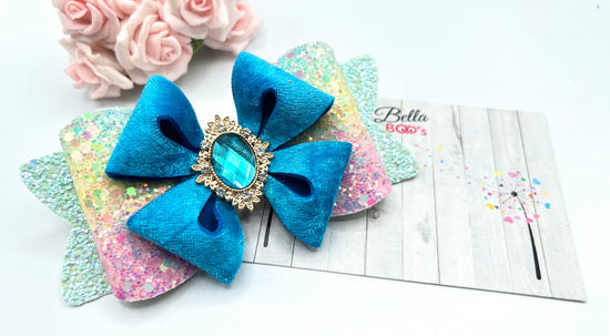 Load image into Gallery viewer, Deluxe Hair Bow - Sparkle
