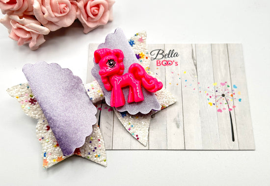 SALE -Cutie Pie Hair Bow - Bright Pink