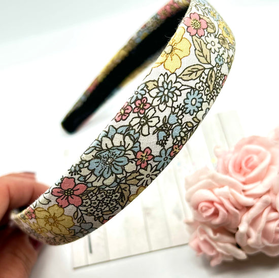 Floral Liberty Hair Band - Choose Your Colour