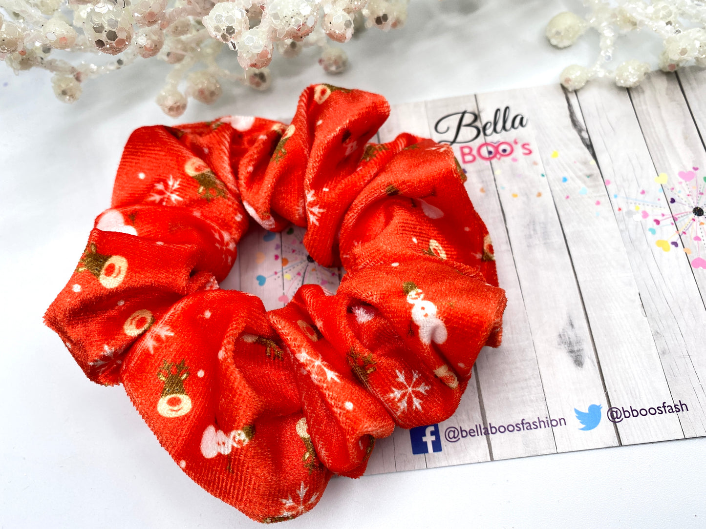 Christmas Red Hair Scrunchie