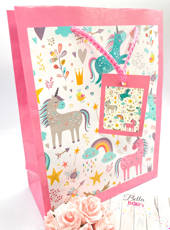 Unicorn Gift Bag - Pretty Pink