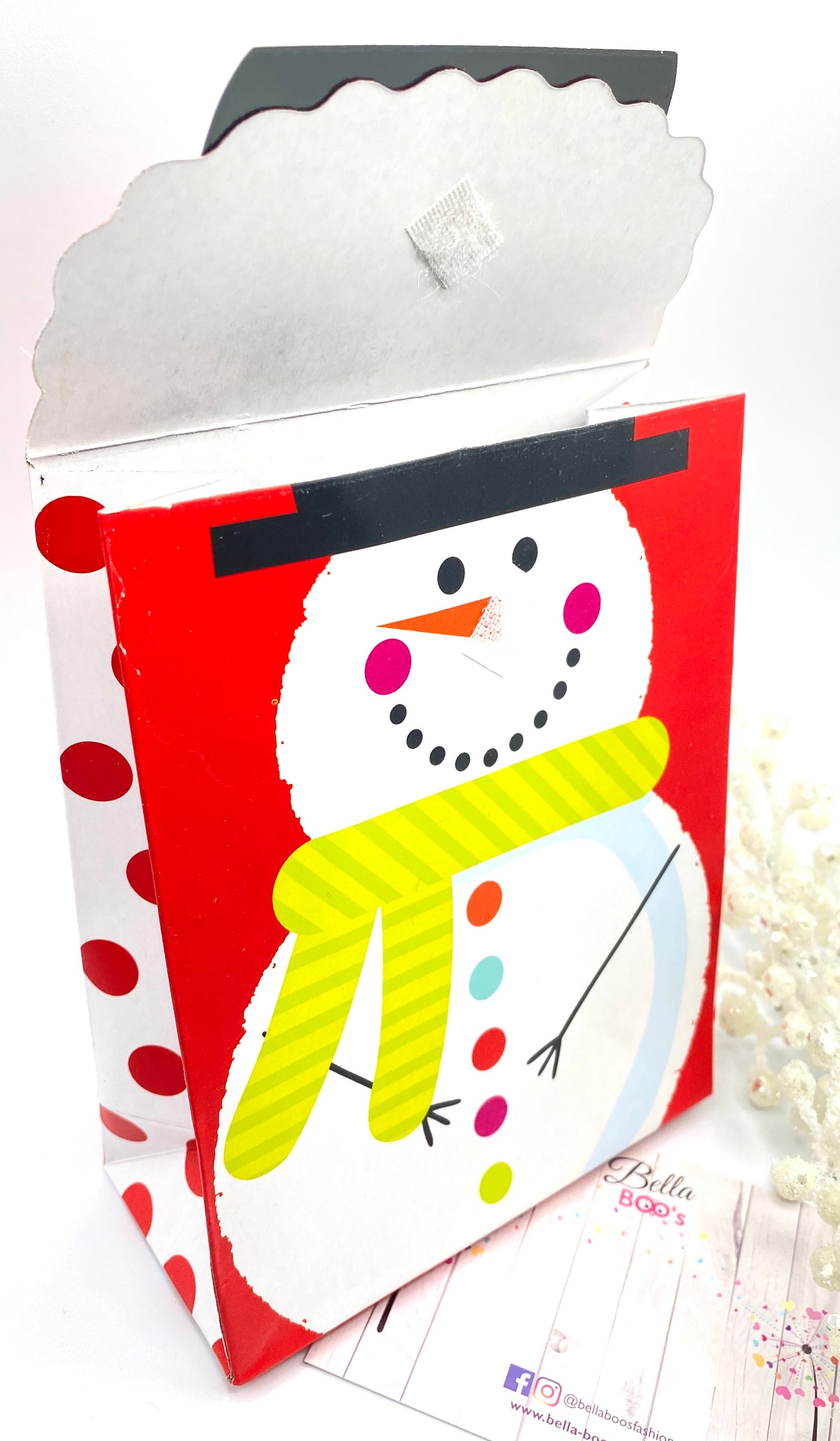 Christmas Snowman Gift Bag / Box