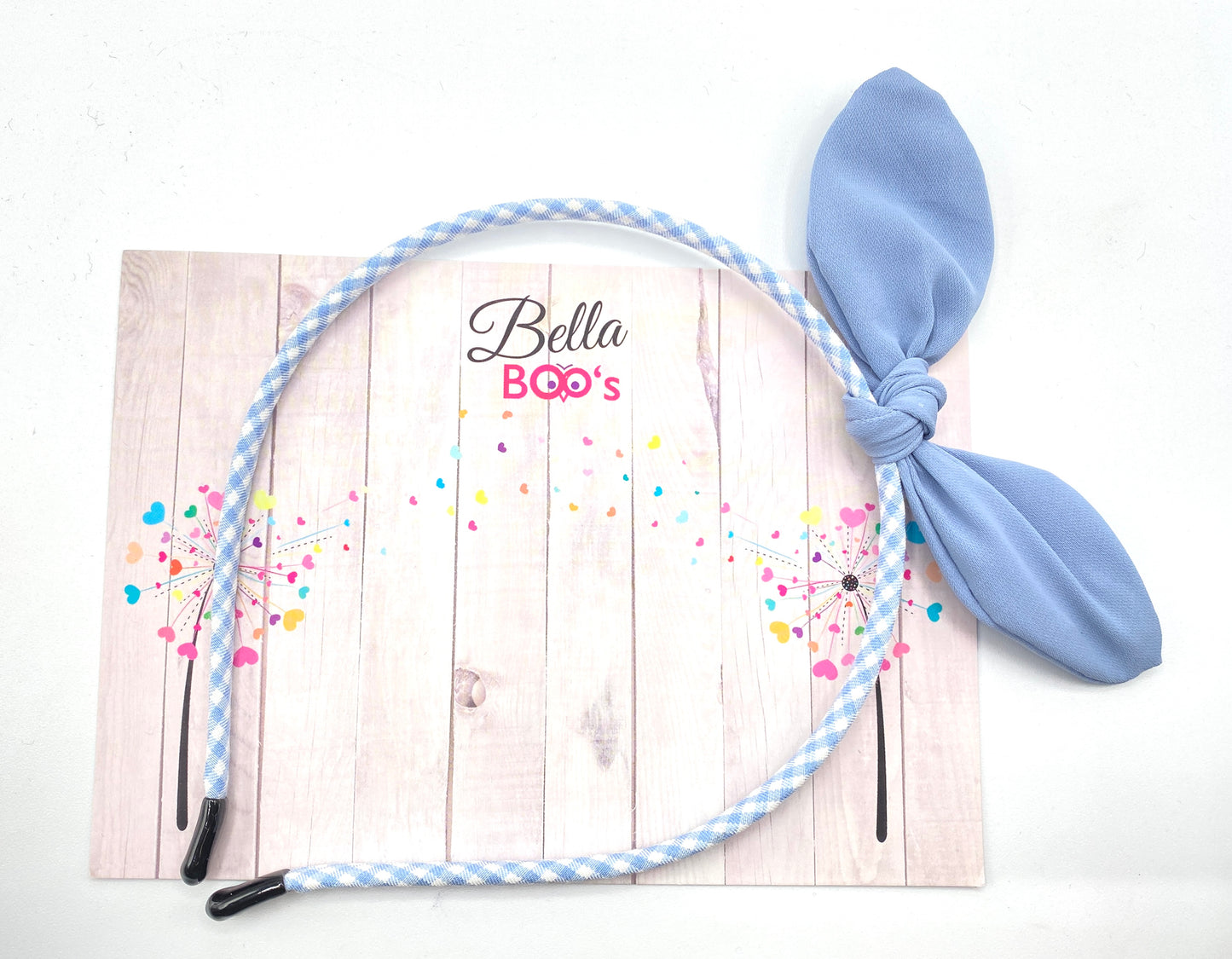 Knotted Bow Hair Band - Blue