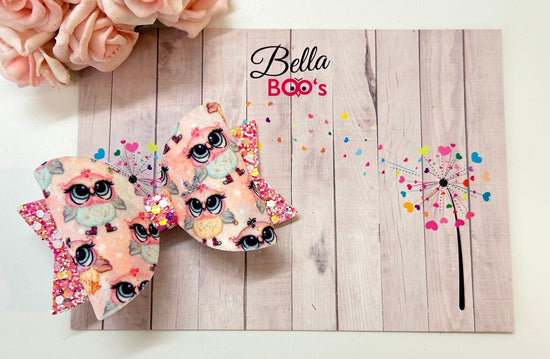 Load image into Gallery viewer, Bella Owl Hair Bow

