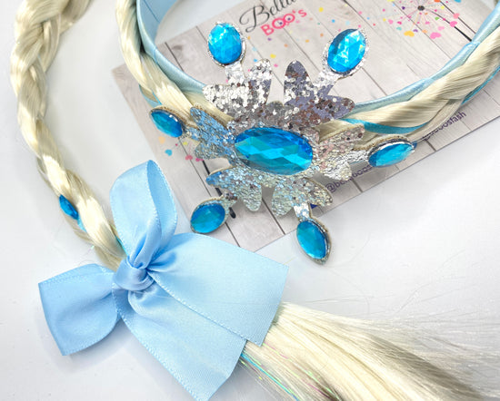 Princess Plait Hair Band With Sparkly Gems