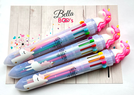 Load image into Gallery viewer, Unicorn Multi Colour Writing Pen
