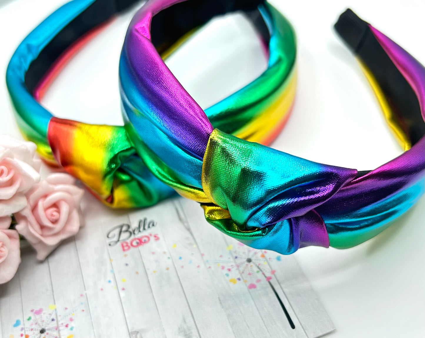 Load image into Gallery viewer, Metallic Rainbow Hair Band

