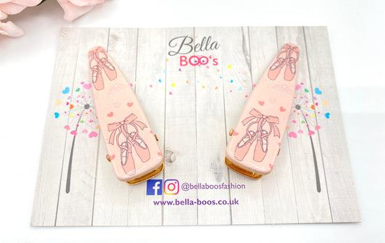 Load image into Gallery viewer, Ballerina Shoes Hair Clip Set
